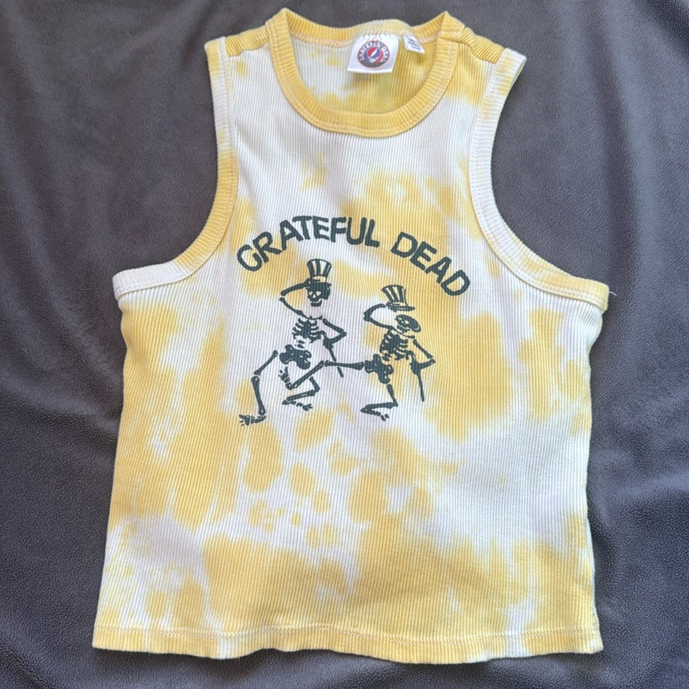 grateful dead yellow tank top